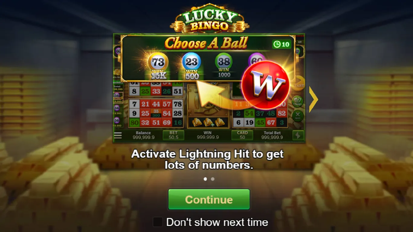 Lucky Bingo game interface screenshot 1