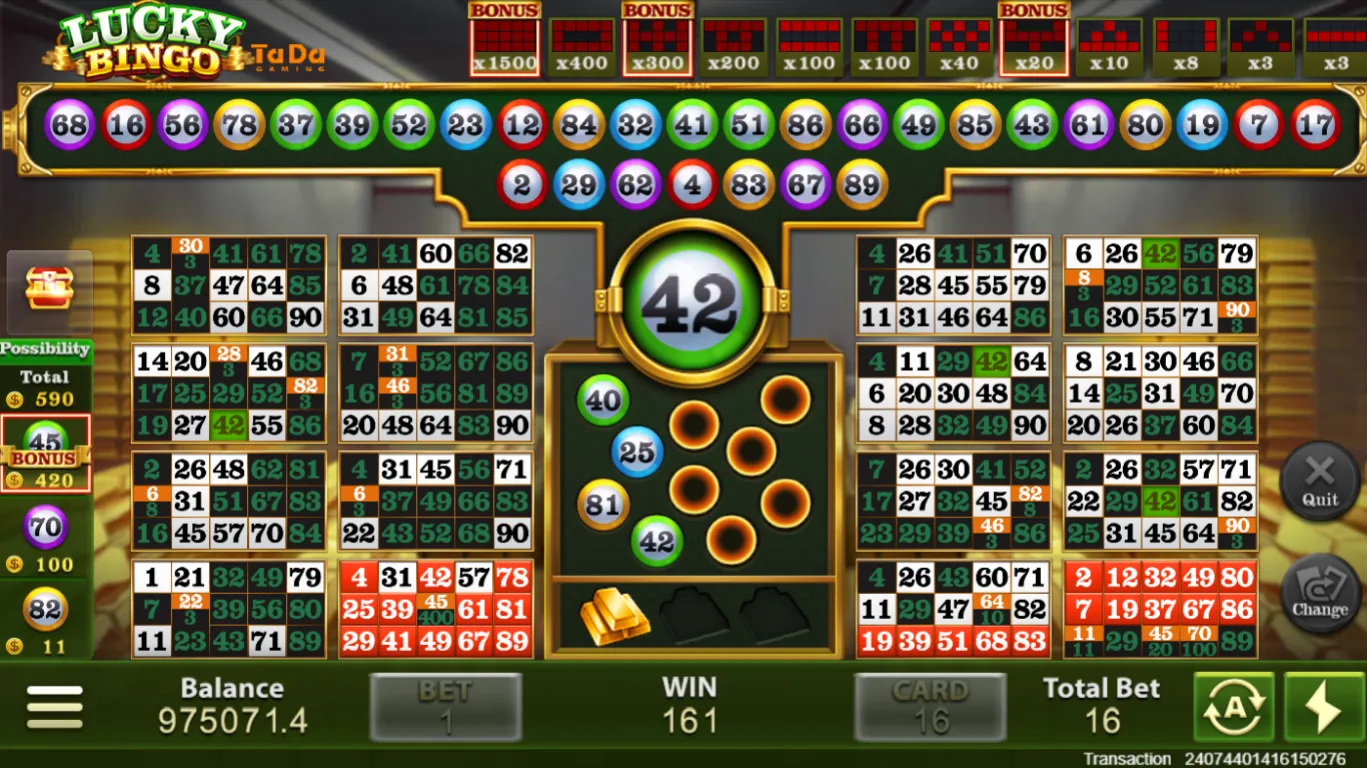 Lucky Bingo game interface screenshot 3