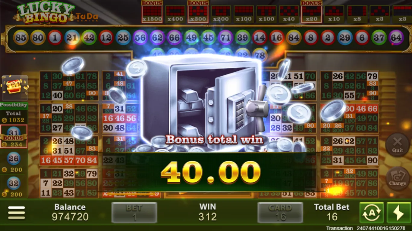 Lucky Bingo game interface screenshot 5