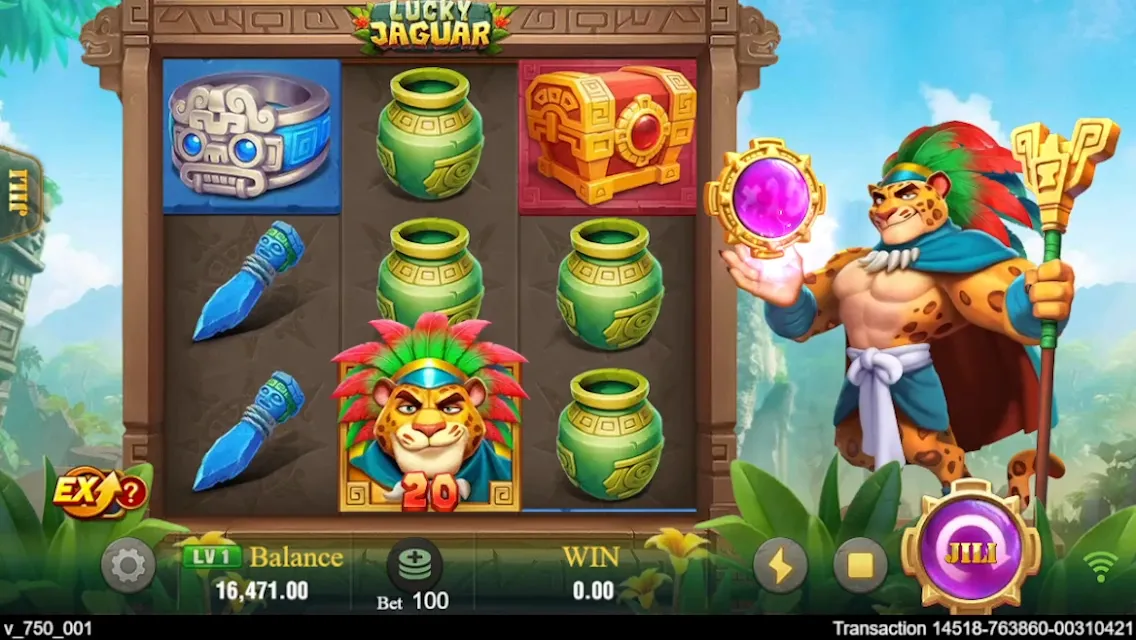 Lucky Jaguar game interface screenshot 3