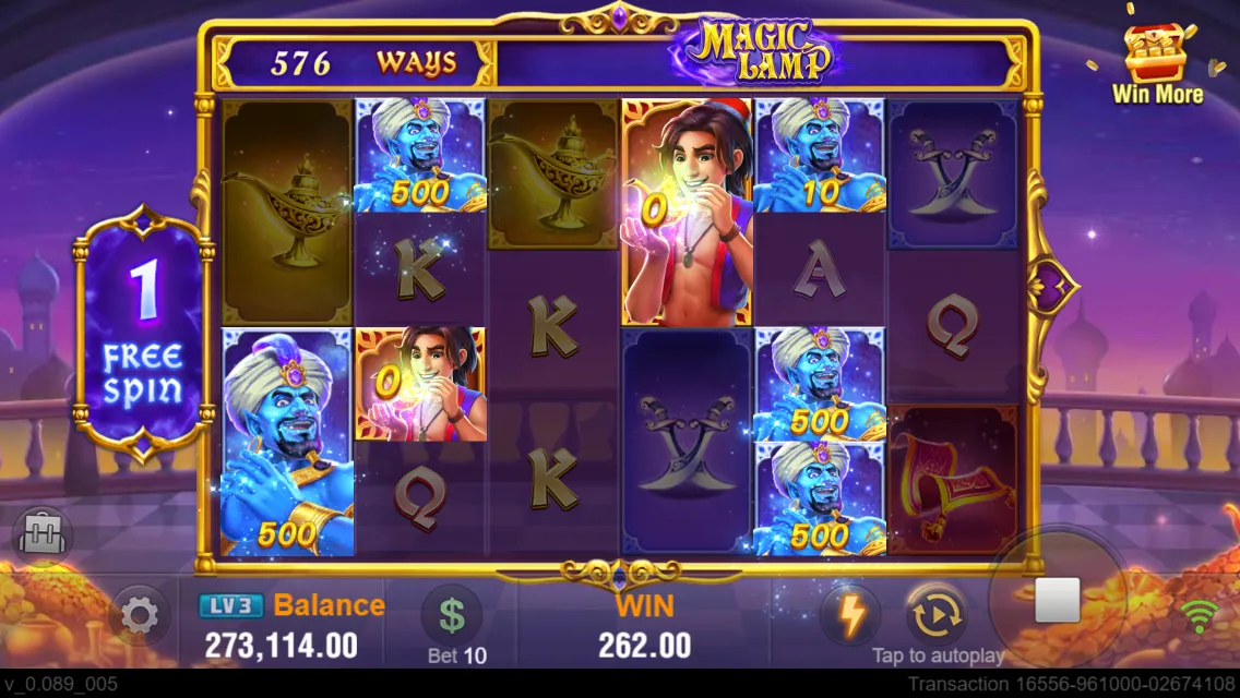 Magic Lamp game interface screenshot 5