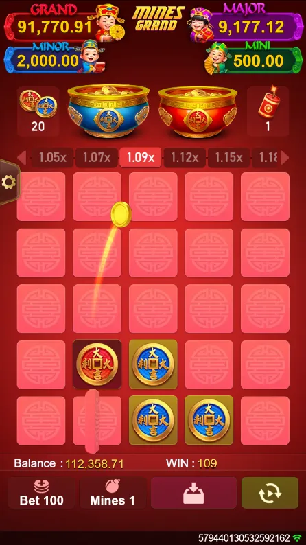 Mines Grand game interface screenshot 3