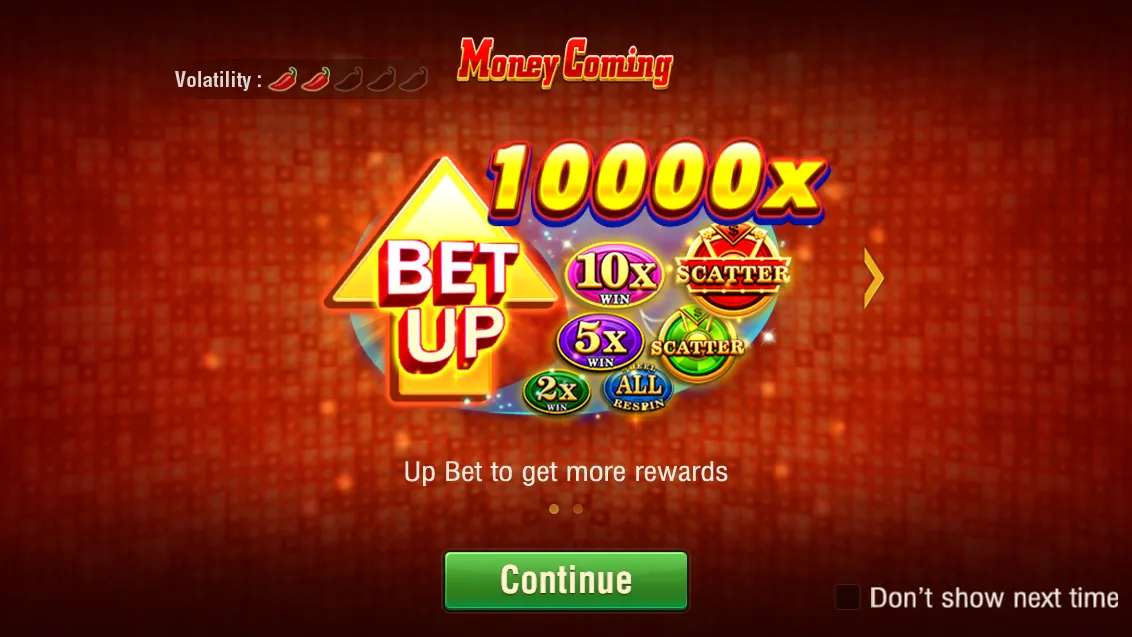 Money Coming game interface screenshot 1