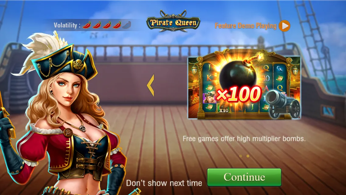 Pirate Queen game interface screenshot 2