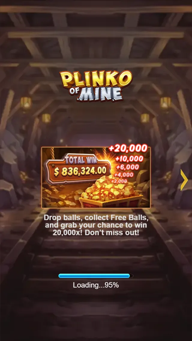 Plinko of Mine game interface screenshot 1