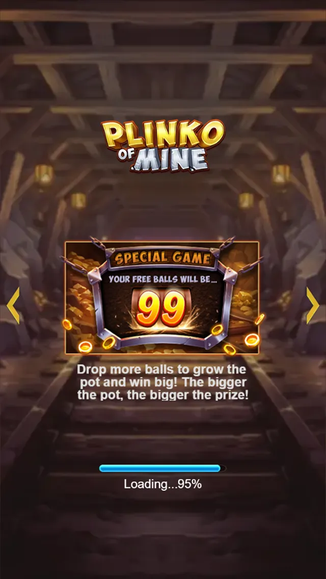 Plinko of Mine game interface screenshot 2