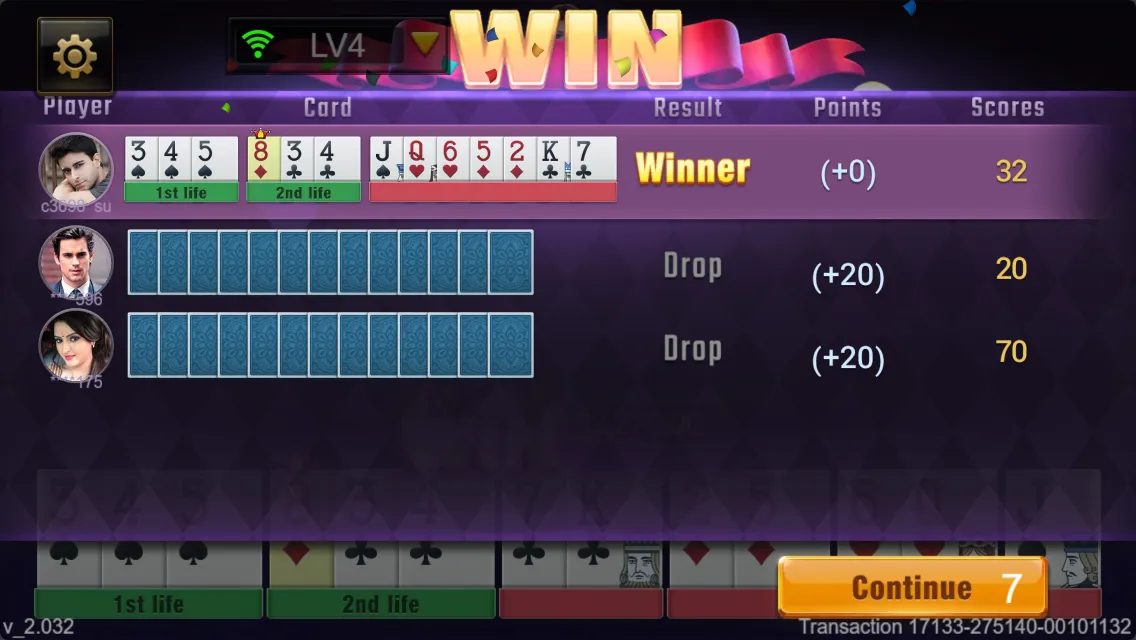 Pool Rummy game interface screenshot 5