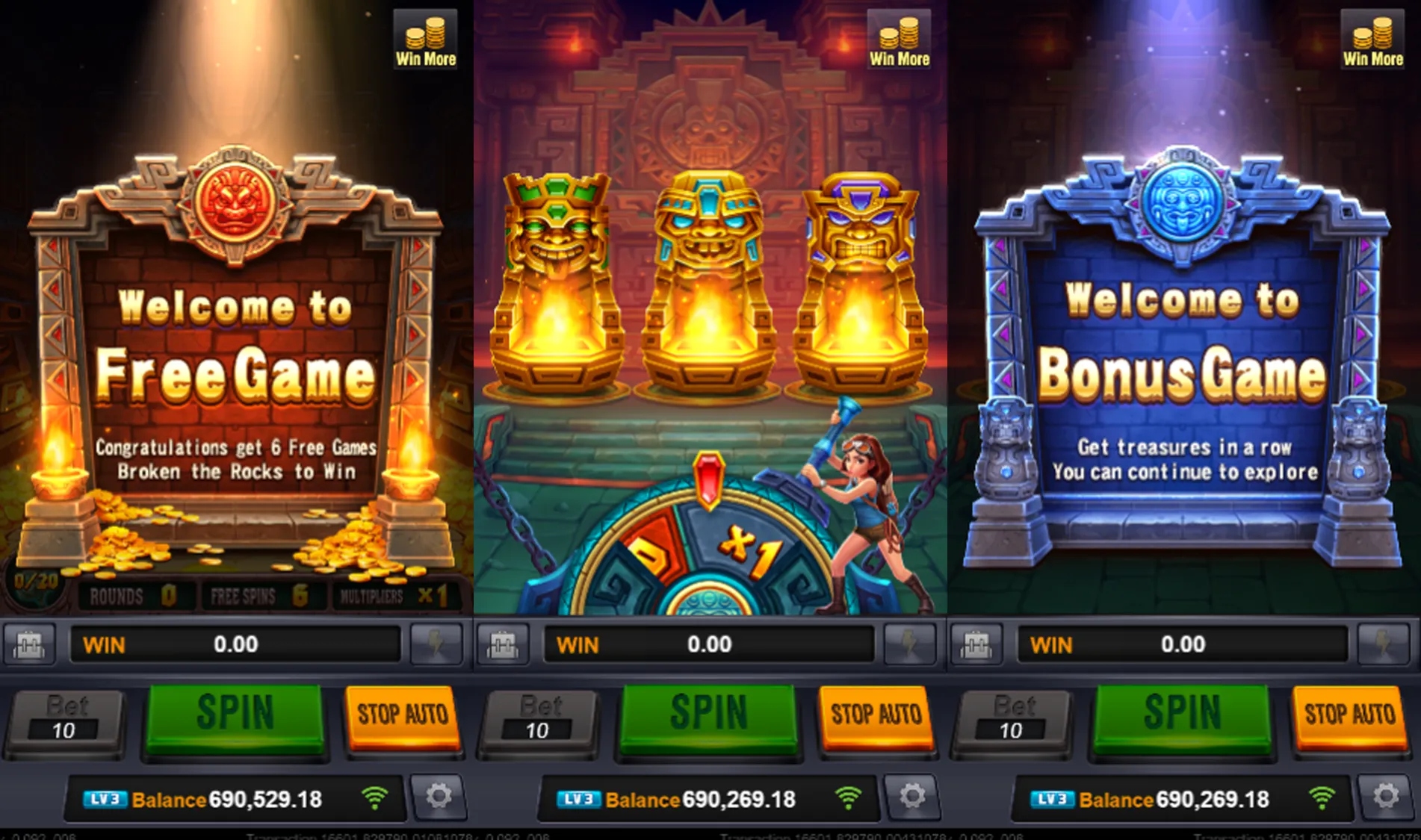 SECRET TREASURE game interface screenshot 3
