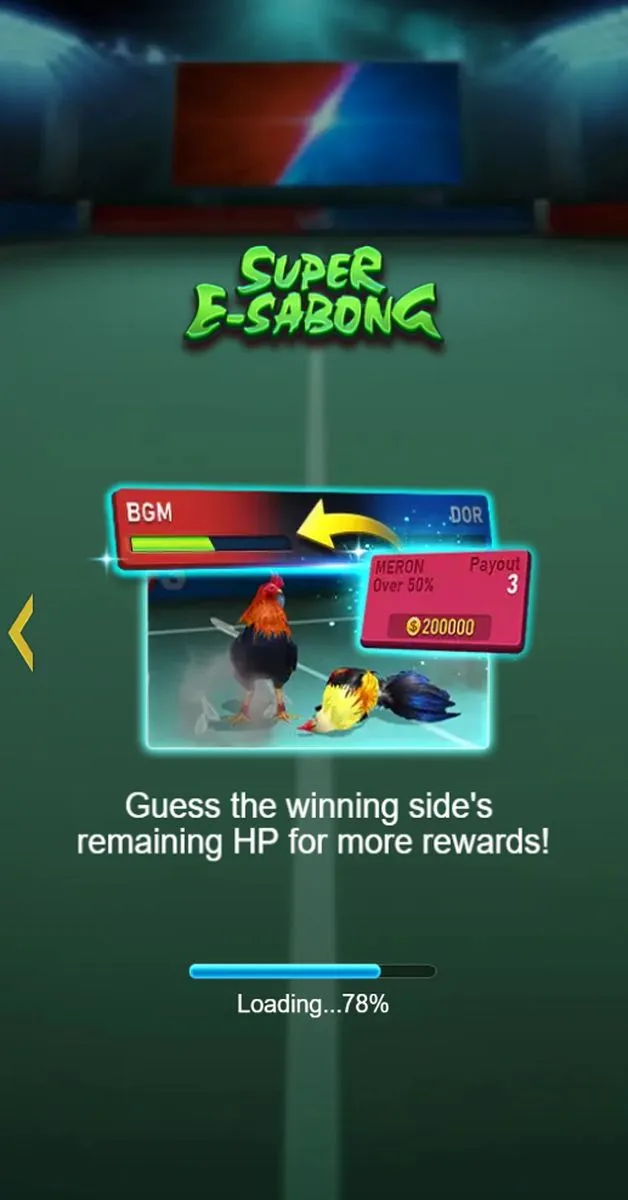 Super E-Sabong game interface screenshot 1