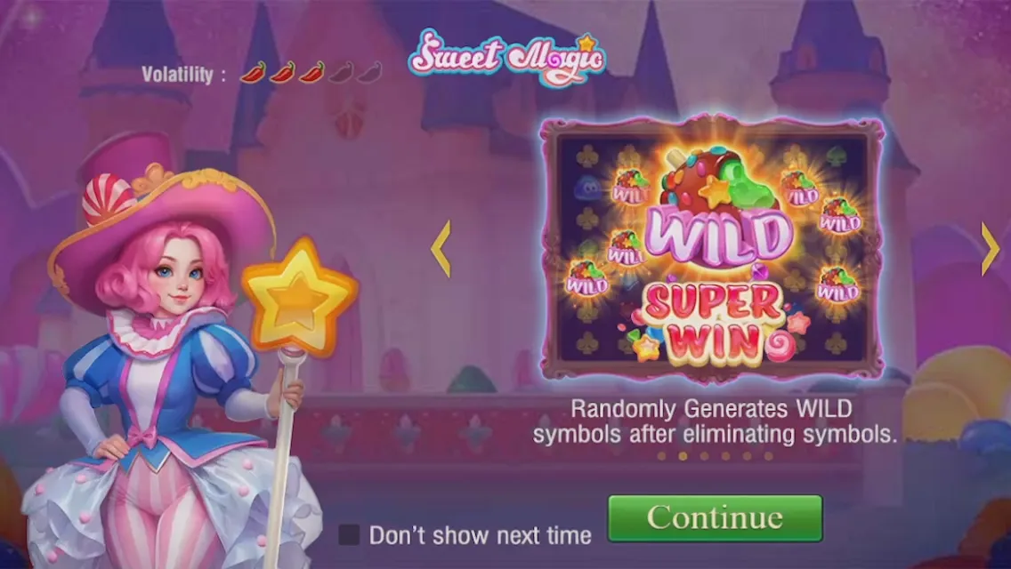 Sweet Magic game interface screenshot 2