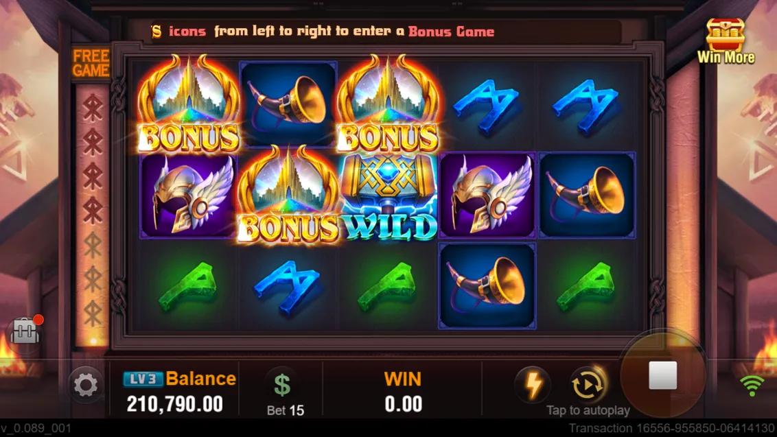 Thor X game interface screenshot 4
