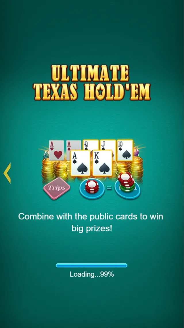 Ultimate Texas Hold'em game interface screenshot 2