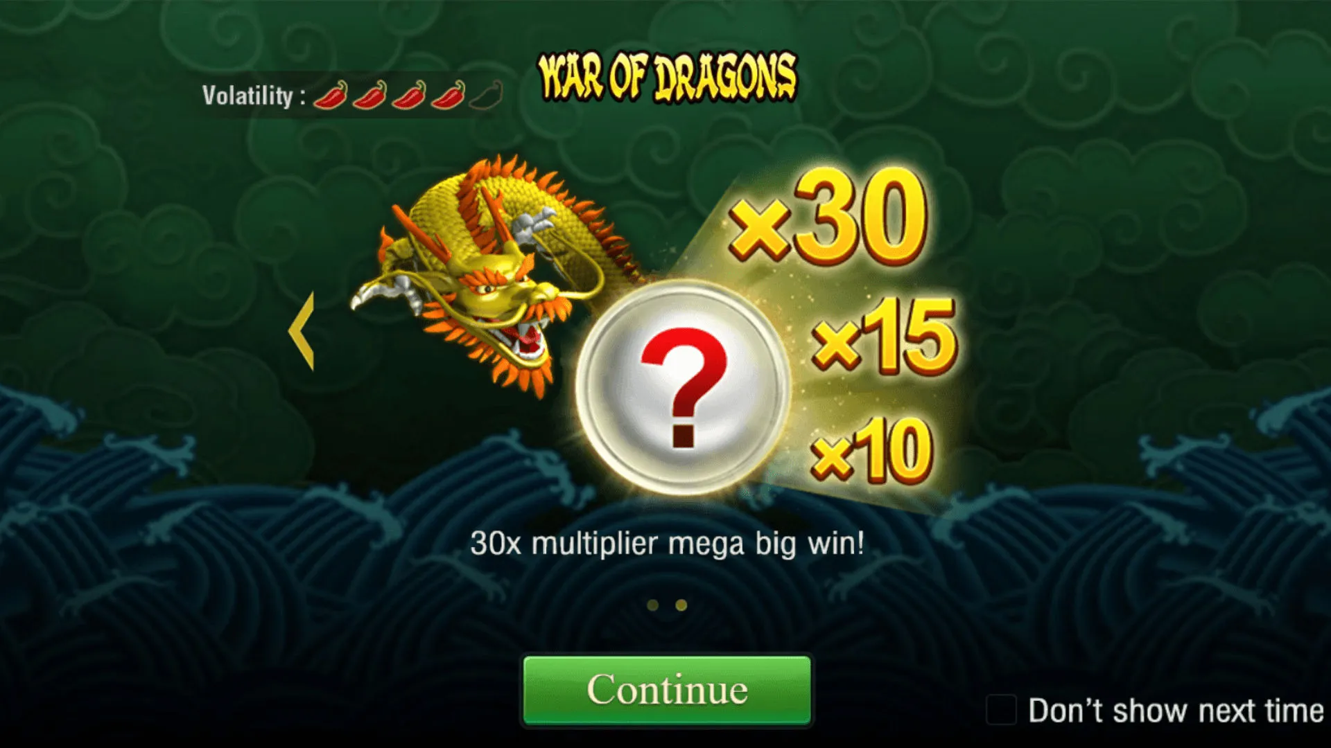 War Of Dragons game interface screenshot 2