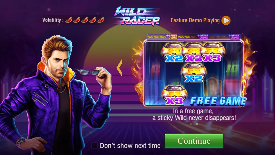 WILD RACER game interface screenshot 1