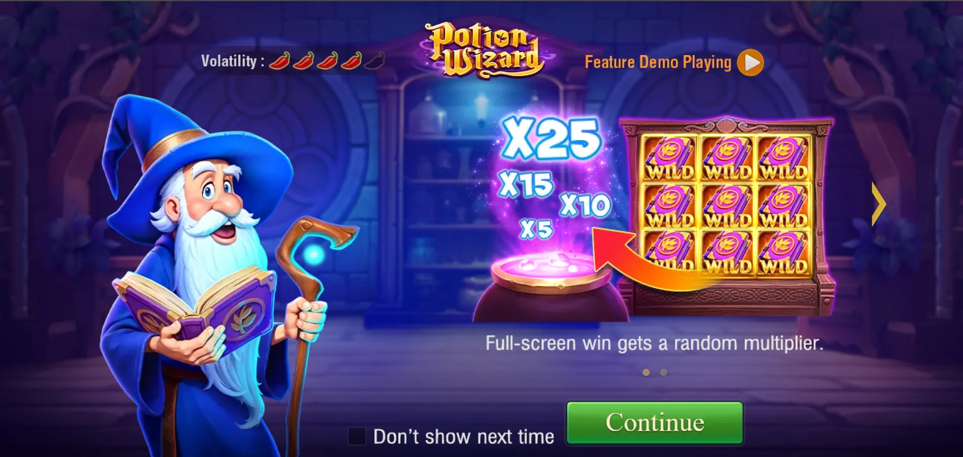 Witches Night game interface screenshot 1